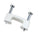 Gardner Bender 3/4 in. (19 mm) Polyethylene Staples, Secure NM Cable, Zinc Plated Hardened Nail for Masonry App, White (50-Pack), PS-75M