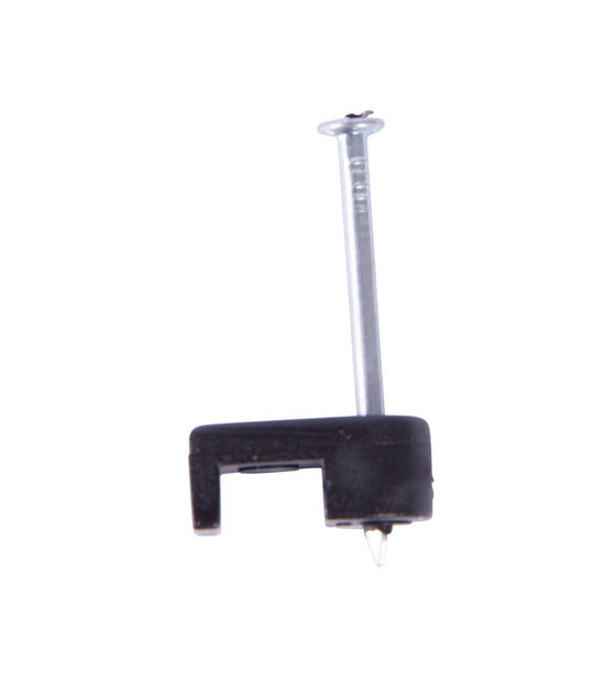 Gardner Bender 3/16 in. Polyethylene Low-Volt Staples, Black (25-Pack), PSB-1600T