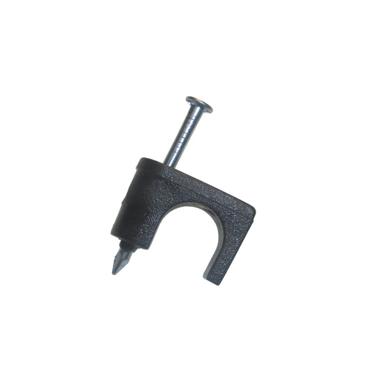 Gardner Bender 1/4 In. Coaxial Cable Staple, Black, 50/Clam, PSB-165
