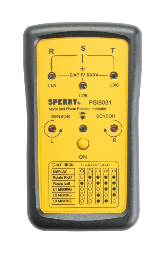 Sperry Instruments Phase Sequence and Open Phase Indicator, PSI8031