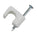 Gardner Bender 1/4 in. White Polyethylene Coaxial Staples (25-Pack), PSW-1650T
