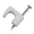 Gardner Bender 1/4 in. (6 mm) Polyethylene Coaxial Staple, Secure RG-59 and RG-6, Zinc Plated Nail for Wood App, White