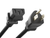 Unirise Server/Switch Power Cord, 5/15P - C15, 14AWG, 15amp, 125V, SJT Jacket, Black