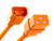 Unirise Server/Switch/PDU Power Cord, C14 - C19, 15amp, 14AWG, SJT Jacket, 250V - Orange