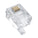 RJ11 Plug for Stranded Round Wire - 100 Pack