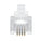 RJ11 Plug for Stranded Round Wire - 100 Pack