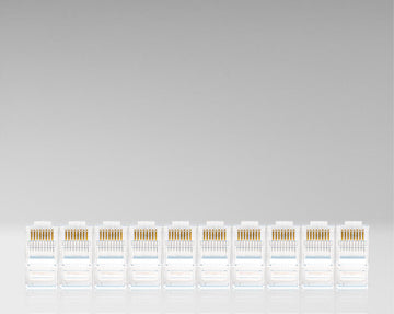 Jonard Tools Standard CAT5e RJ45 Connectors for Network Cable (Pack of 10)