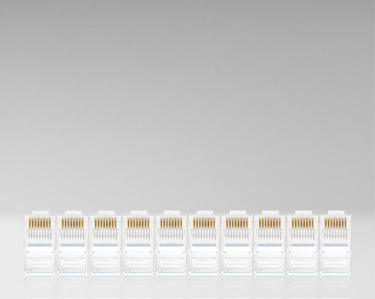 Jonard Tools Standard CAT5e RJ45 Connectors for Network Cable (Pack of 10)