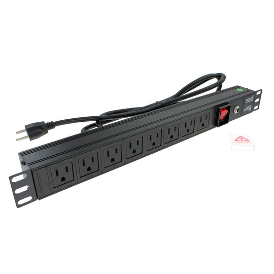 19 Inch 1U 8-10 Outlet Rackmount PDU