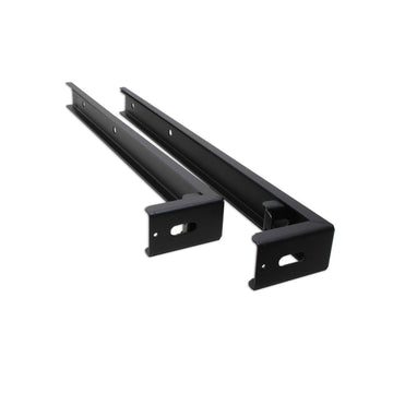 Quest Open Frame Rack Wall Support Bracket, Set Of 2, Black