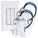 RunLessWire Wireless Fan And Light Switch Kit With 2 Controllers And 1 Dual-Rocker Switch