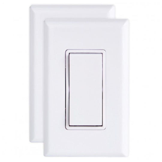 RunLessWire 3-Way Wireless Light Switch Kit With 1 Controller And 2 Single-Rocker Light Switches