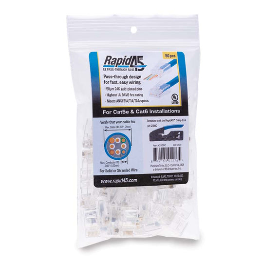 Rapid45 Cat5e/6 Connector (50-100 pck)