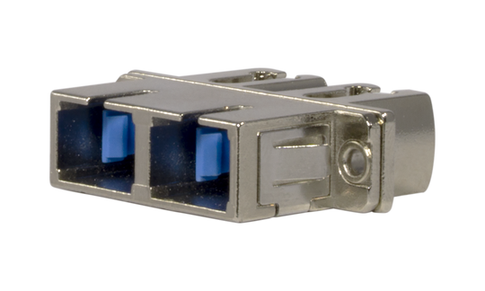 Techlogix Networx S2M4D-ADPT-LCSC Fiber optic coupler -- duplex LC to SC coupler -- compatible with single mode & multimode cable