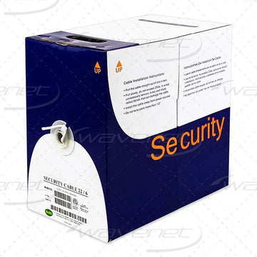 Wavenet 22AWG/6C Stranded Shielded Riser (CMR) Security Cable 1000'