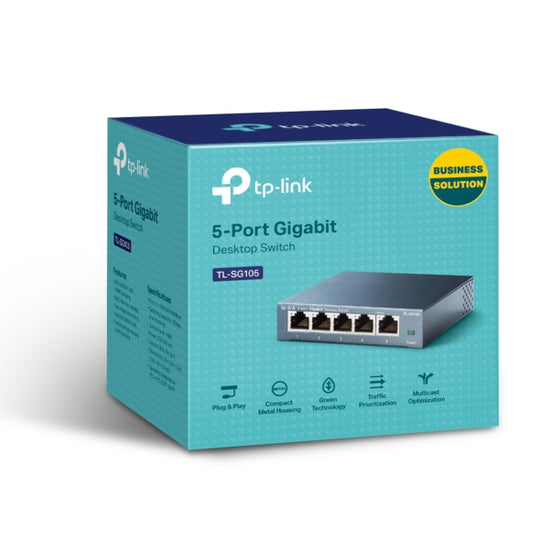 TP-Link TL-SG105 5-Port 10/100/1000Mbps Desktop Switch