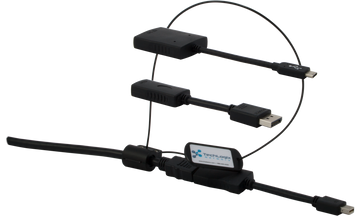 Techlogix Networx TL-SMPC-007 6' HDMI cable with attached USB-C, DisplayPort & mini-DisplayPort adapters (4K compatible)