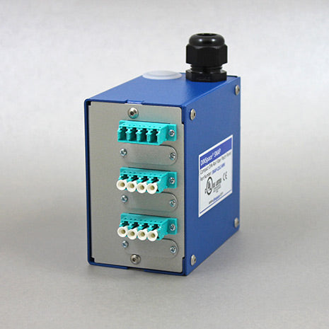 DINSpace SNAP-12LC-MM OM3 Compact Fiber Optic Patch Panel, 12 Ports