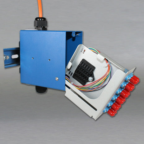 DINSpace SNAP-12LC-MM Compact Fiber Optic Patch Panel