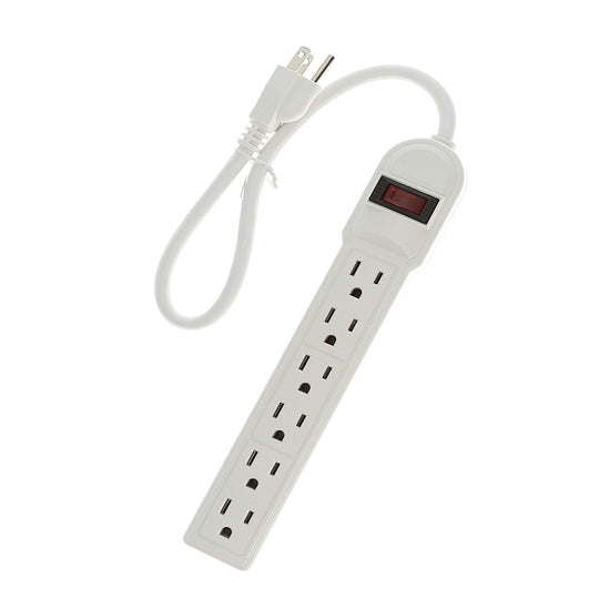 Surge Protector with 6 Outlets - 1.5ft