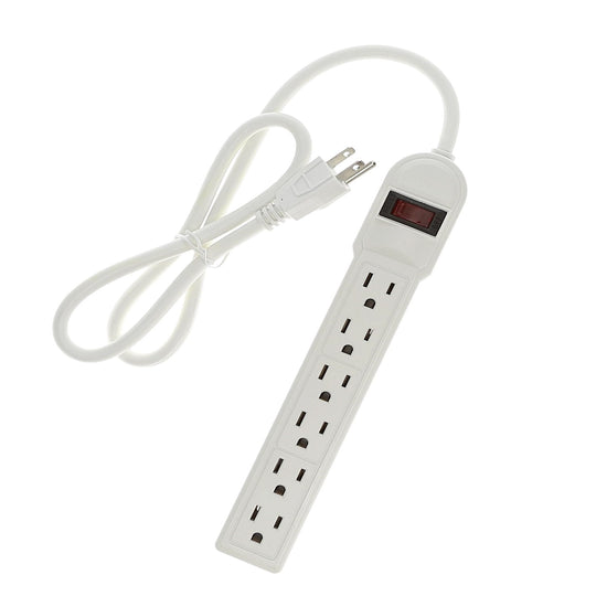 Surge Protector with 6 Outlets - 3ft