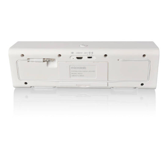 Microlab MD212 Wireless Bluetooth Portable Stereo Speaker w/ Microphone & Rechargeable Battery & Retractable Tray