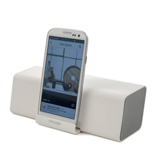 Microlab MD212 Wireless Bluetooth Portable Stereo Speaker w/ Microphone & Rechargeable Battery & Retractable Tray
