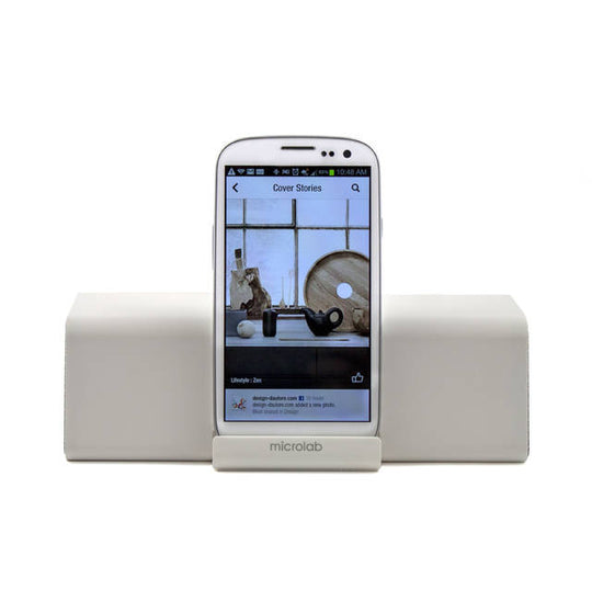 Microlab MD212 Wireless Bluetooth Portable Stereo Speaker w/ Microphone & Rechargeable Battery & Retractable Tray