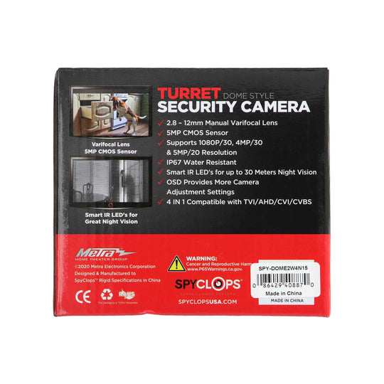 Metra Spyclops 5MP Turrent Dome Style Coax Camera