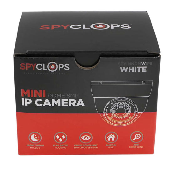 Metra Spyclops 8MP 4K Mini Dome IP Camera
