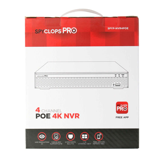 Metra Spyclops 4 Channel AI 4K PoE NVR