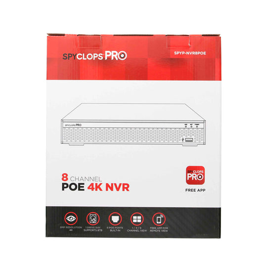 Metra Spyclops 8 Channel AI 4K PoE NVR