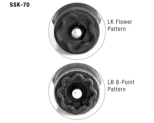 Jonard Tools Slam Lock Star Key for LK & LB Patterns