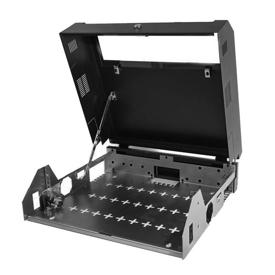 Nitrotel SOHO Slimline 5U (3U Vertical + 2U horizontal) D: 6" Wall Mount Cabinet