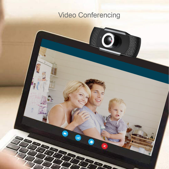 Adesso CYBERTRACK H4 1080P HD USB Webcam with Built-in Microphone