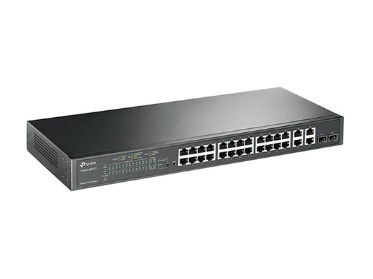TP-Link T1500-28PCT 24-Port 10/100Mbps + 4-Port Gigabit Smart PoE+ Switch