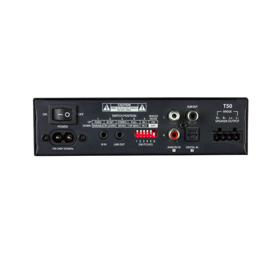 TruAudio A 2-Channel Class D Amp w/ IR Learning, 4-8ohm, 50-100W