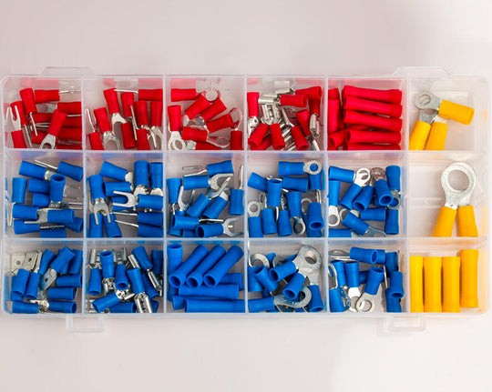 Jonard Tools Solderless Ring and Lug Terminal Kit, 178 Pcs