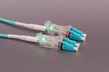 Lynn OM3 BRIGHT Traceable Duplex Fiber Cable, LC/LC