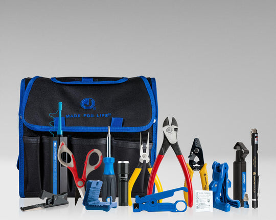 Jonard Tools Fiber Prep Kit with Connector Cleaner, Fiber Cleaver, & Visual Fault Locator