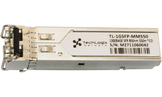 Techlogix Networx TL-1GSFP-MM550 1GBASE-SX SFP 850nm 550m DOM Transceiver -- Multimode Fiber