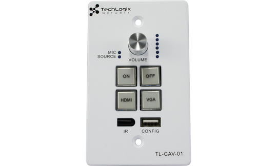 Techlogix Networx TL-CAV-01-HDV All-in-one meeting room & classroom AV system -- 1 HDMI & 1 VGA input