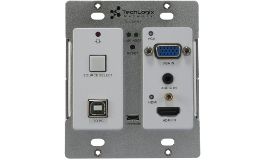 Techlogix Networx TL-CAV-01-HDV All-in-one meeting room & classroom AV system -- 1 HDMI & 1 VGA input