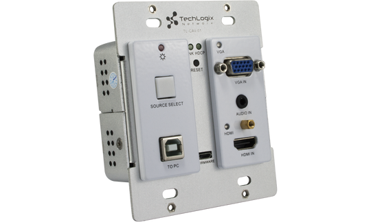 Techlogix Networx TL-CAV-01-HDV All-in-one meeting room & classroom AV system -- 1 HDMI & 1 VGA input
