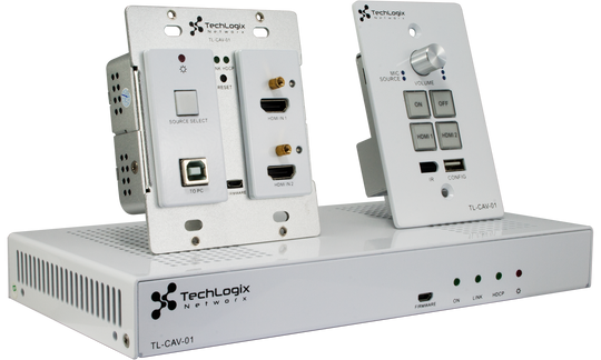 Techlogix Networx TL-CAV-01-HD All-in-one meeting room & classroom AV system -- 2 HDMI inputs
