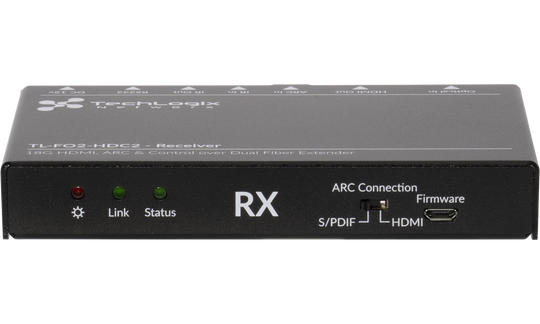 Techlogix Networx TL-FO2-HDC2 HDMI Control over Two Fiber Optic Cable Extender w/ARC