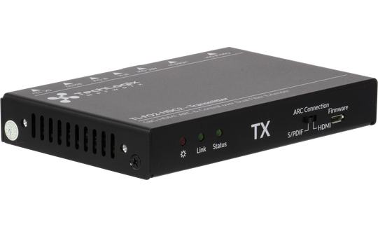 Techlogix Networx TL-FO2-HDC2 HDMI Control over Two Fiber Optic Cable Extender w/ARC