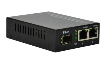 Techlogix Networx Fiber-based Media Converter - 1 SFP & 2 RJ45