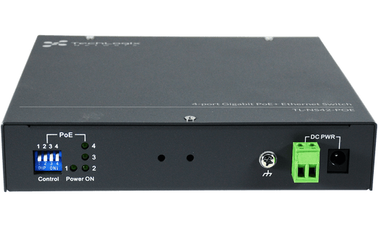 Techlogix Networx 4-Port Gigabit Ethernet Unmanaged PoE+ Fiber Switch