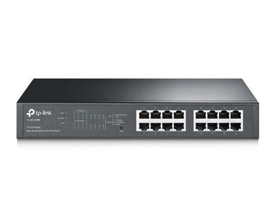 TP-LINK TL-SG1016PE 16-Port Gigabit Easy Smart PoE Switch with 8-Port PoE+